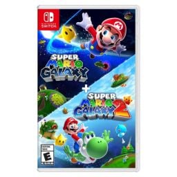 Super Mario Galaxy 1 + 2 (Nintendo Switch 1/2) physical edition on a white background