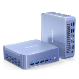 GEEKOM Mini PC AX8 Max on white background