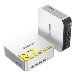GEEKOM A8 Max Mini on white background