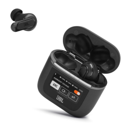 JBL Tour Pro 2 earbuds on white background