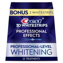 A box of Crest 3D Whitestrips