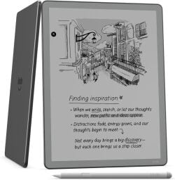 Kindle Scribe with stylus