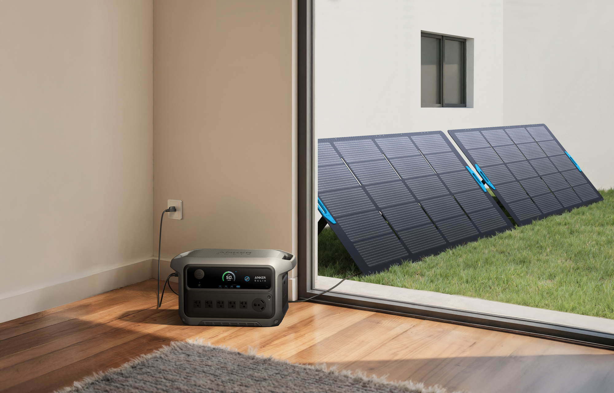 the anker solix c2000 gen 2 with solar panels