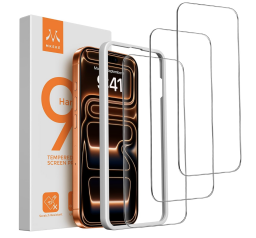 Mkeke Screen Protector 3 Pack Compatible with iPhone 17 Pro