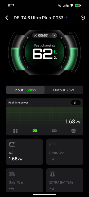 a screenshot of the ecoflow app