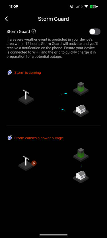 a screenshot of the ecoflow app