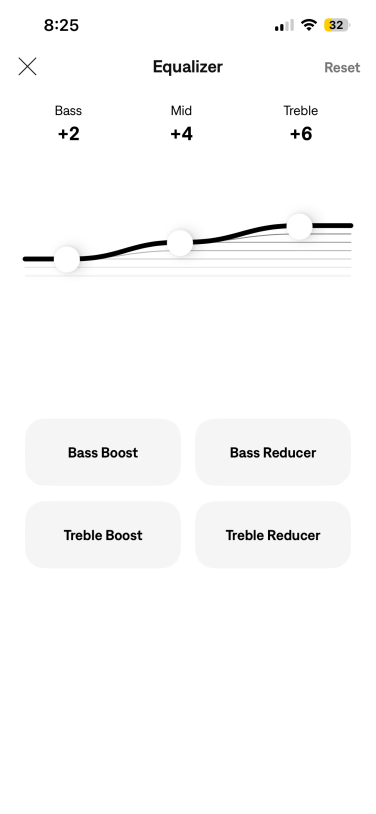 equalizer in bose app