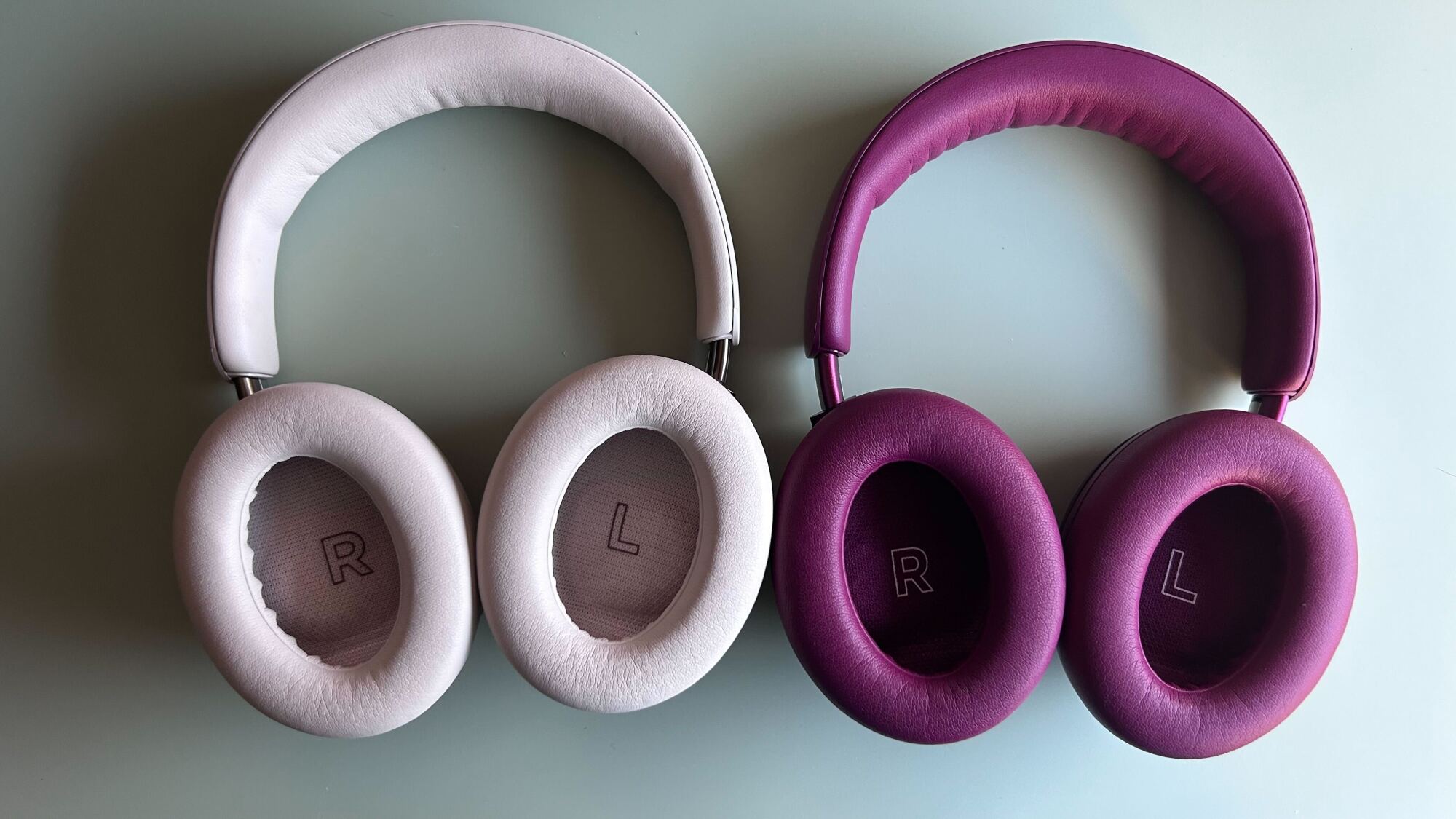 bose headphones side by side facing upward