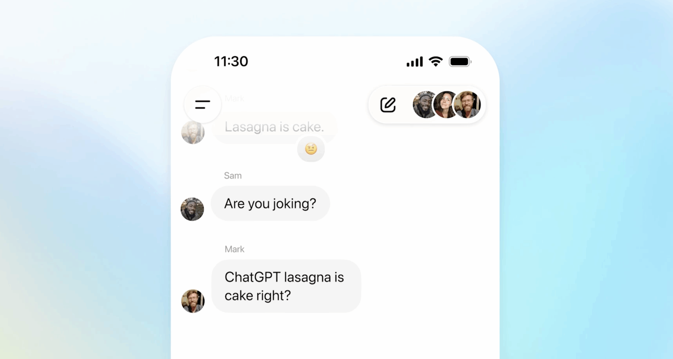 OpenAI ChatGPT group chat