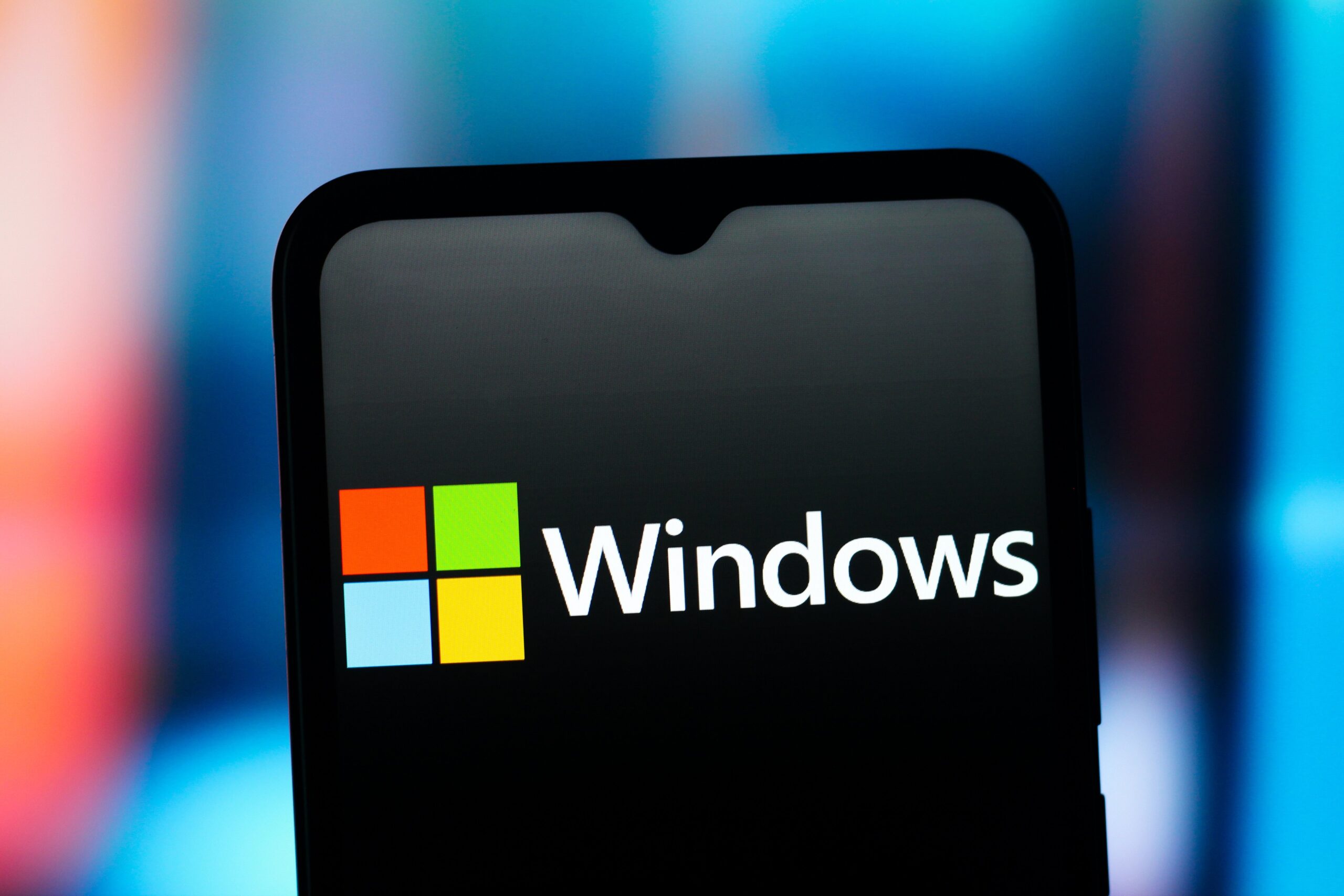 windows logo on a phone