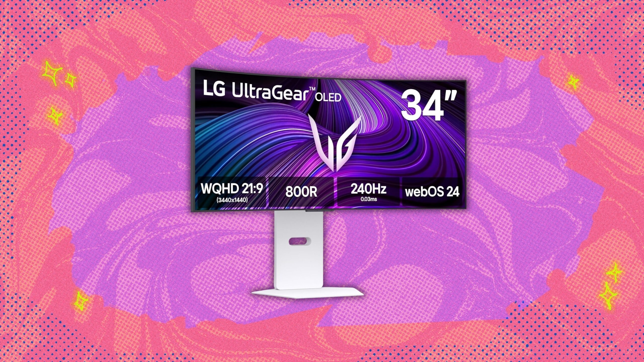 LG 34-inch UltraGear OLED curved gaming monitor