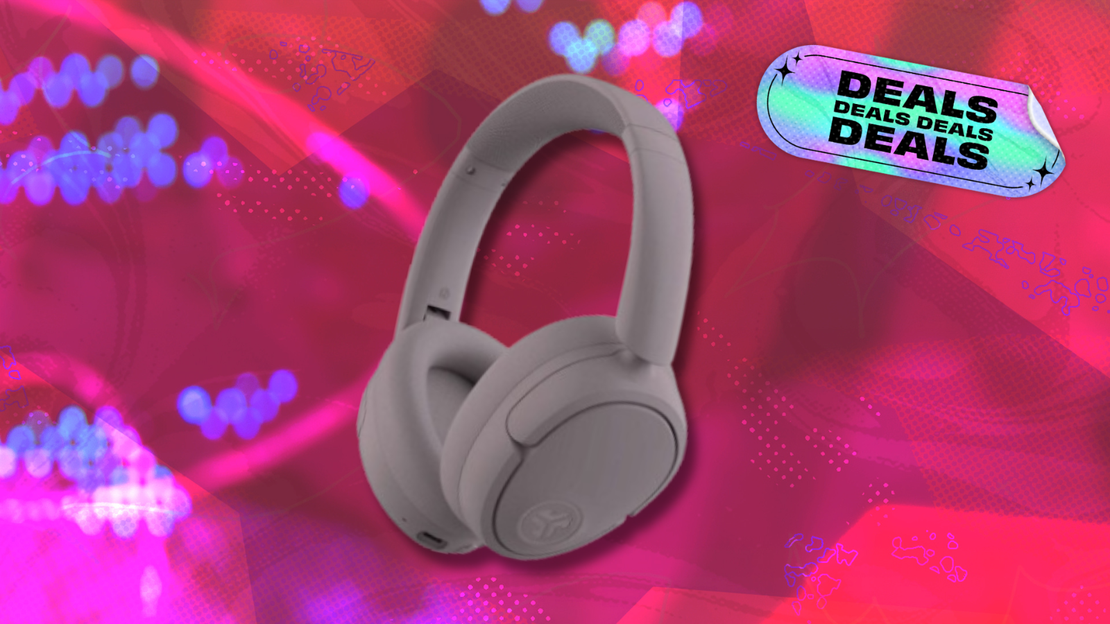 JLab JBuds Lux in mauve with purple background