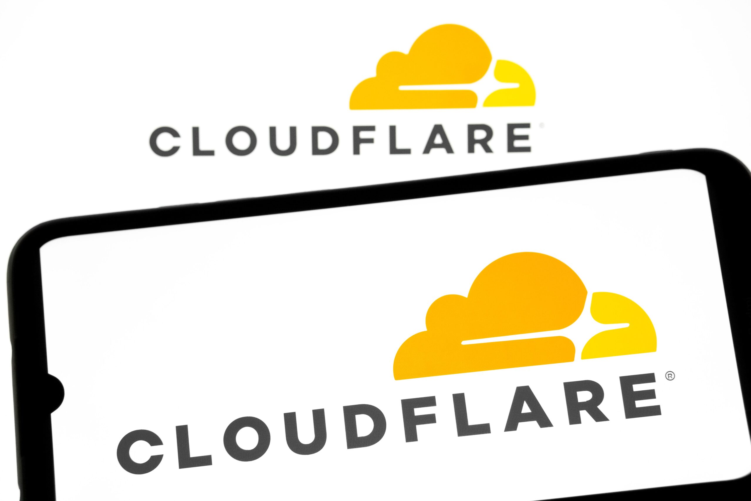 The Cloudflare logo.