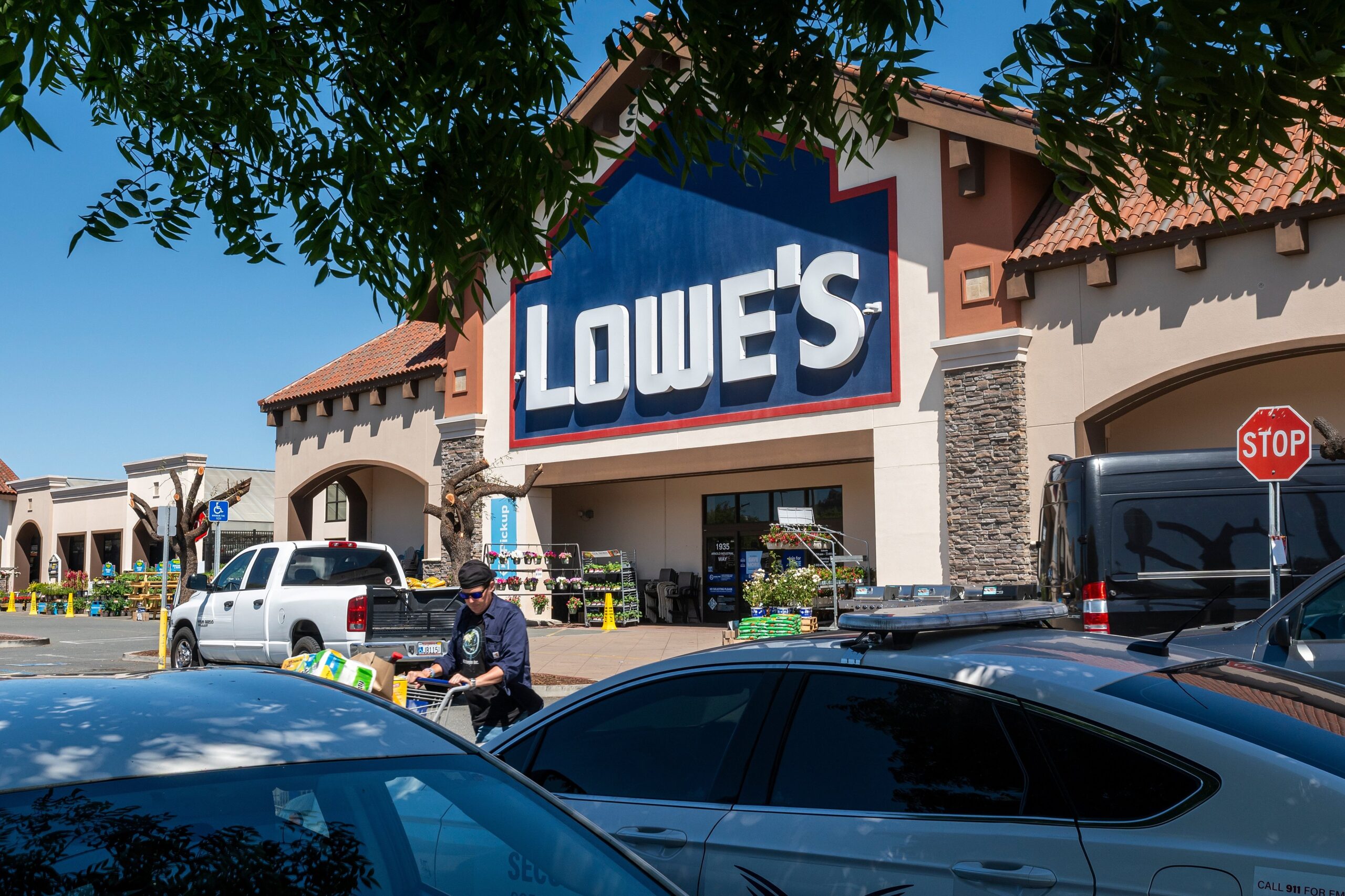 A Lowe's store in Concord, California, US