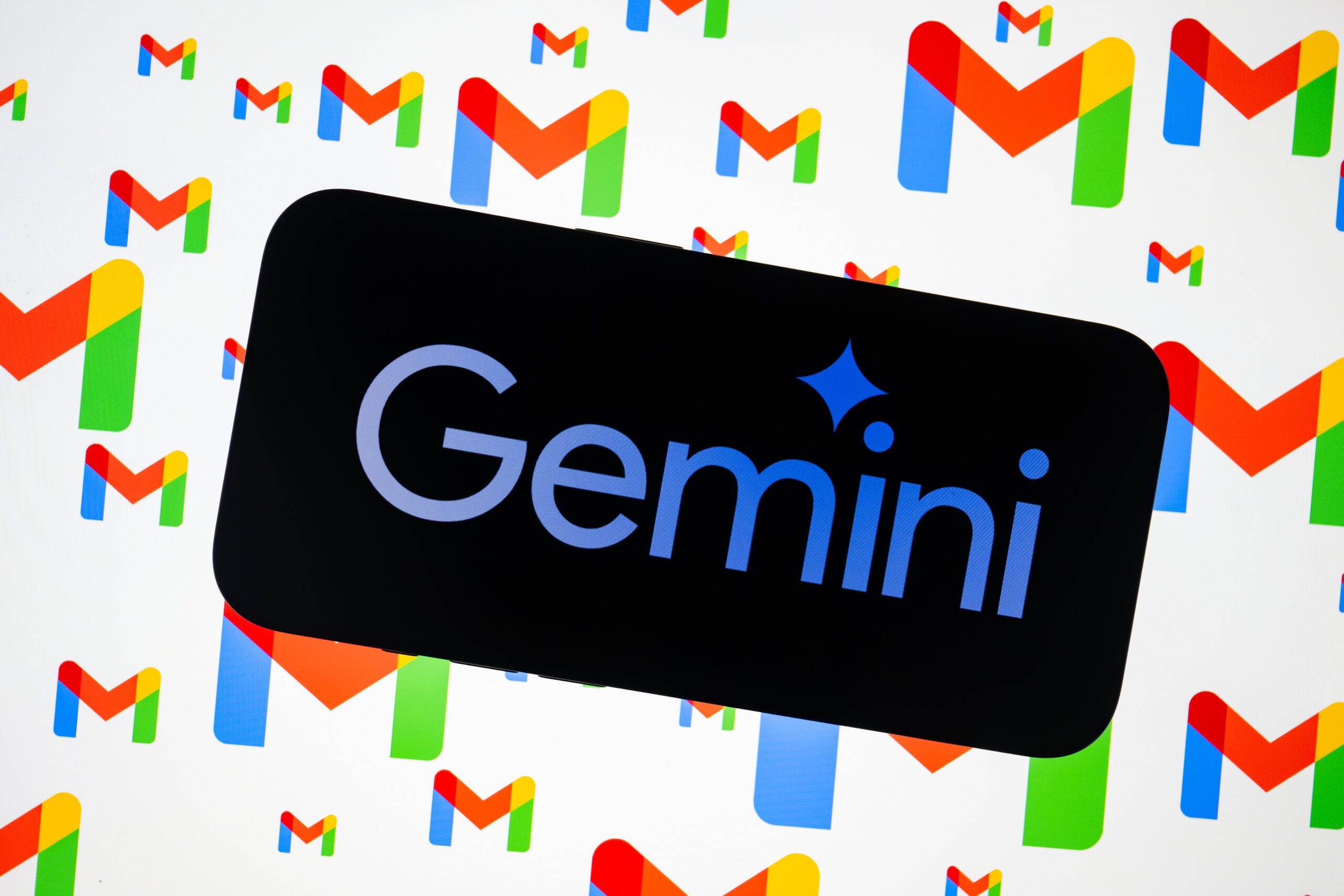 Gemini logo and Gmail logos