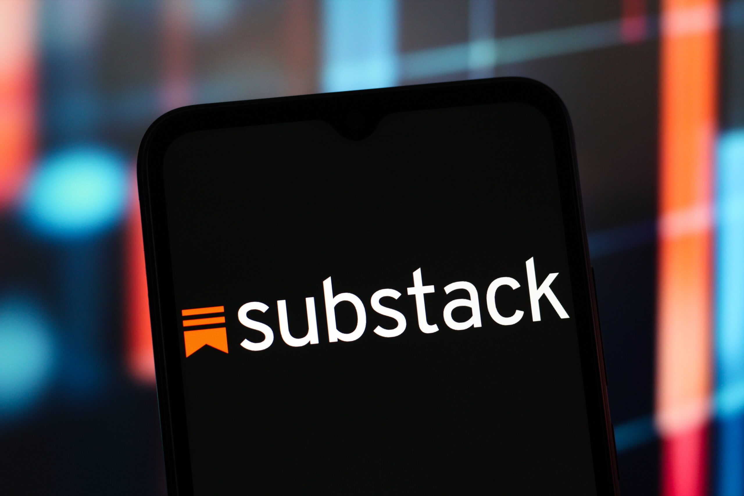substack logo on smart phone