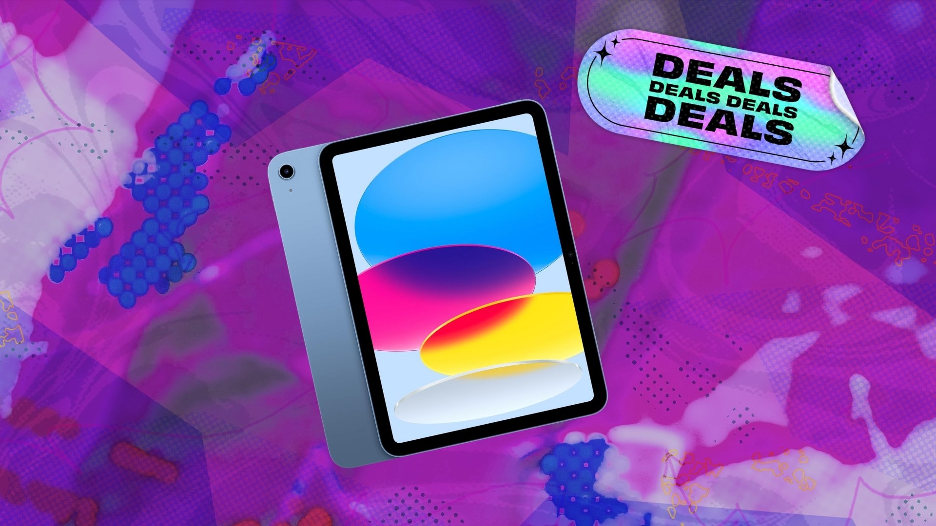 Apple ipad on Black Friday background