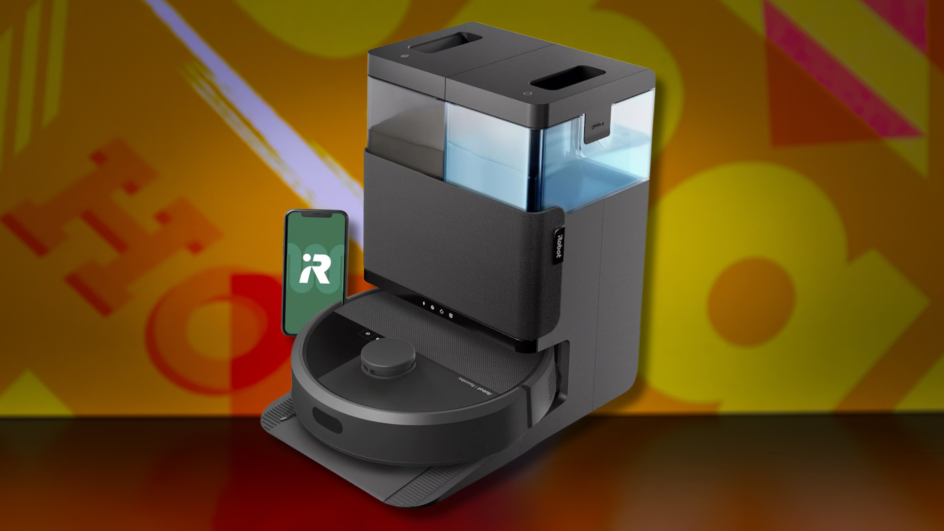 An iRobot Roomba 405 robot vacuum and mop