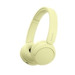 Sony WH-CH520 Wireless Headphones Bluetooth On-Ear Headset with Microphone, Butter Yellow