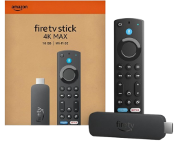 theAmazon Fire TV Stick 4K Max streaming device with its box