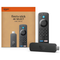 An Amazon Fire TV Stick 4K Select