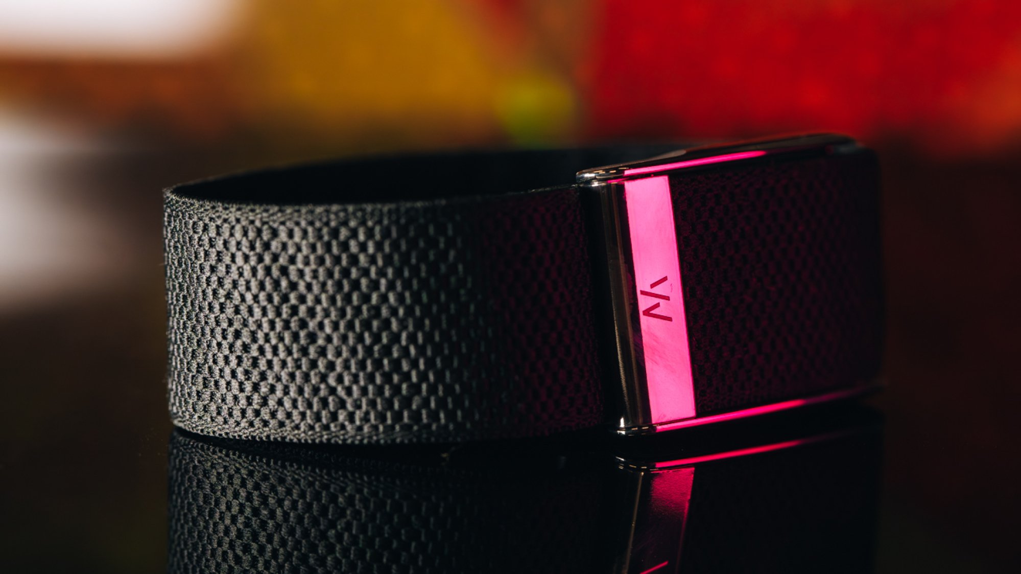 portrait of Whoop MG fitness tracker