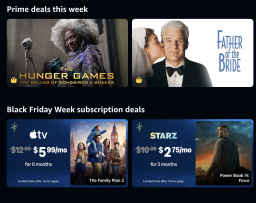screenshot of amazon prime video