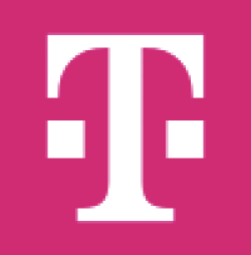 t-mobile logo against a pink background