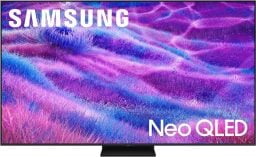 samsung 75-inch neo qled 4k qn80f tv against a white background