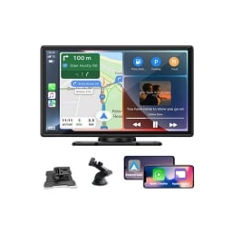 9-Inch Wireless Car Display with Apple CarPlay/Android Auto Compatibility and Phone Mirroring