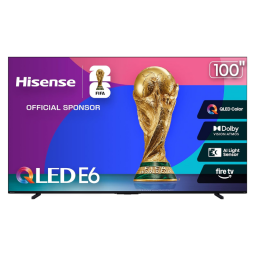Hisense E6 TV on white background