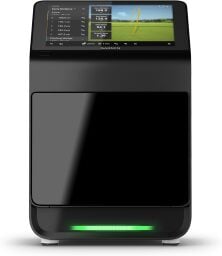 garmin approach r50 golf launch monitor and simulator against a white background