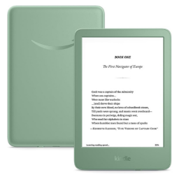 An Amazon Kindle in matcha