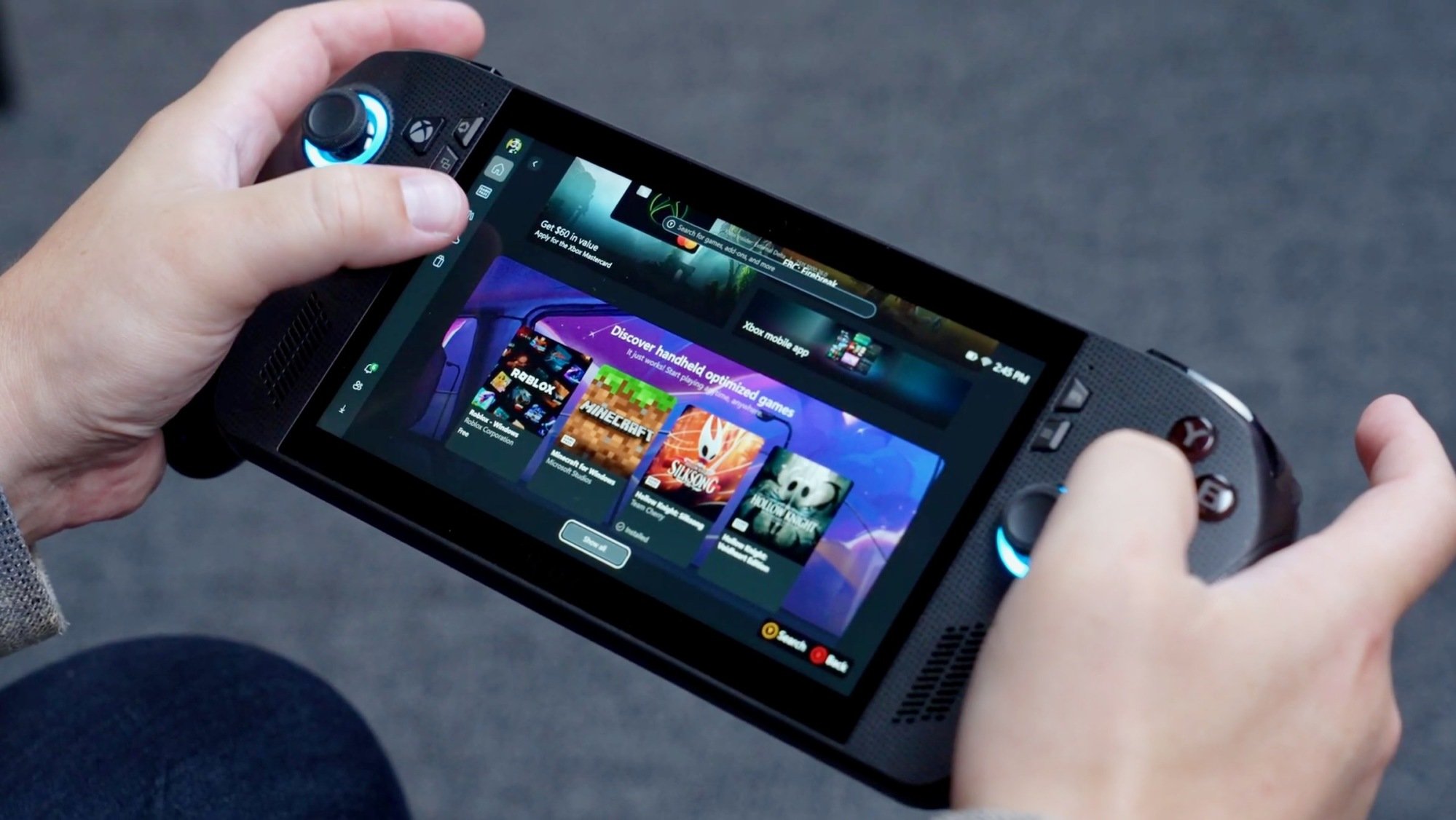 handheld optimized games on xbox ally x