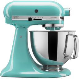 the KitchenAid Artisan Series 5-Quart Tilt Head Stand Mixer (Aqua Sky)