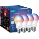 four pack of colored tp-link tapo bulbs