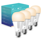 four white smart bulbs