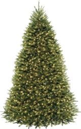 National Tree Company 6.5-Foot Pre-Lit Dunhill Fir Artificial Christmas Tree