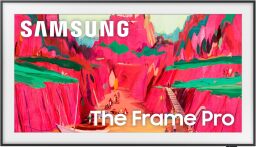 Samsung The Frame Pro with painting on screen