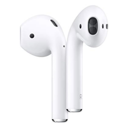 Apple AirPods on white background