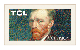 TCL NXTVISION TV with painting as screensaver