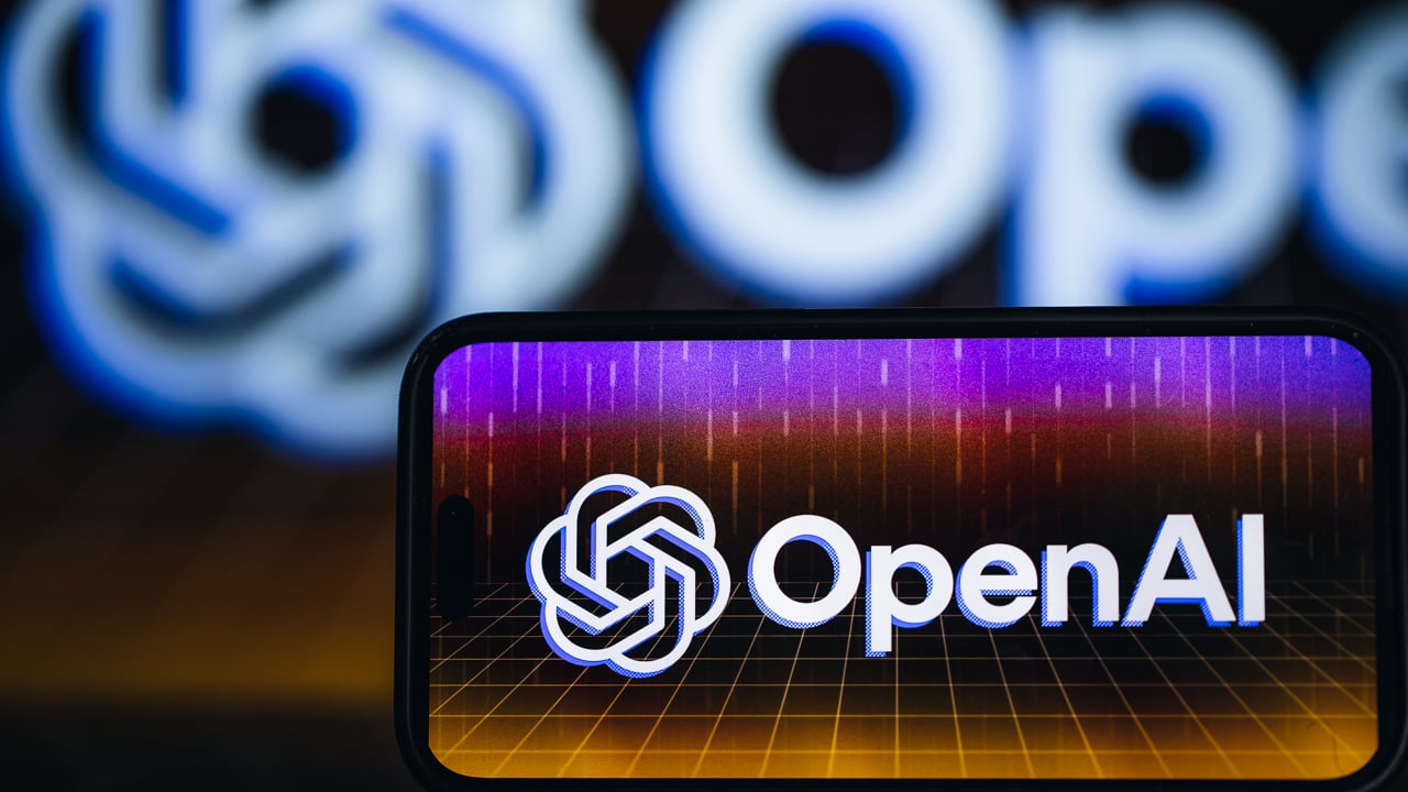 openai logo and name appears on phone screen
