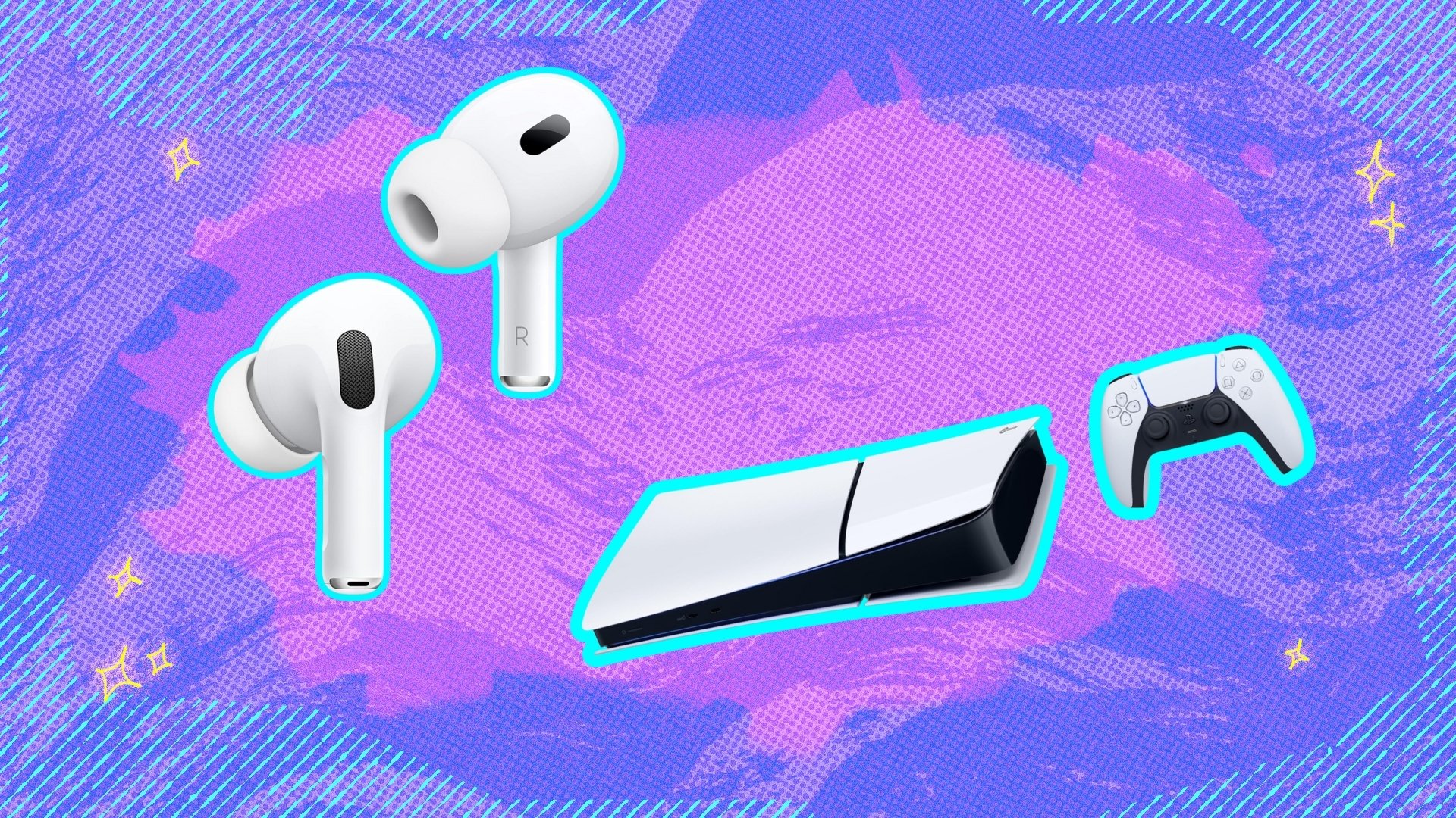 AirPods and PS5 Slim