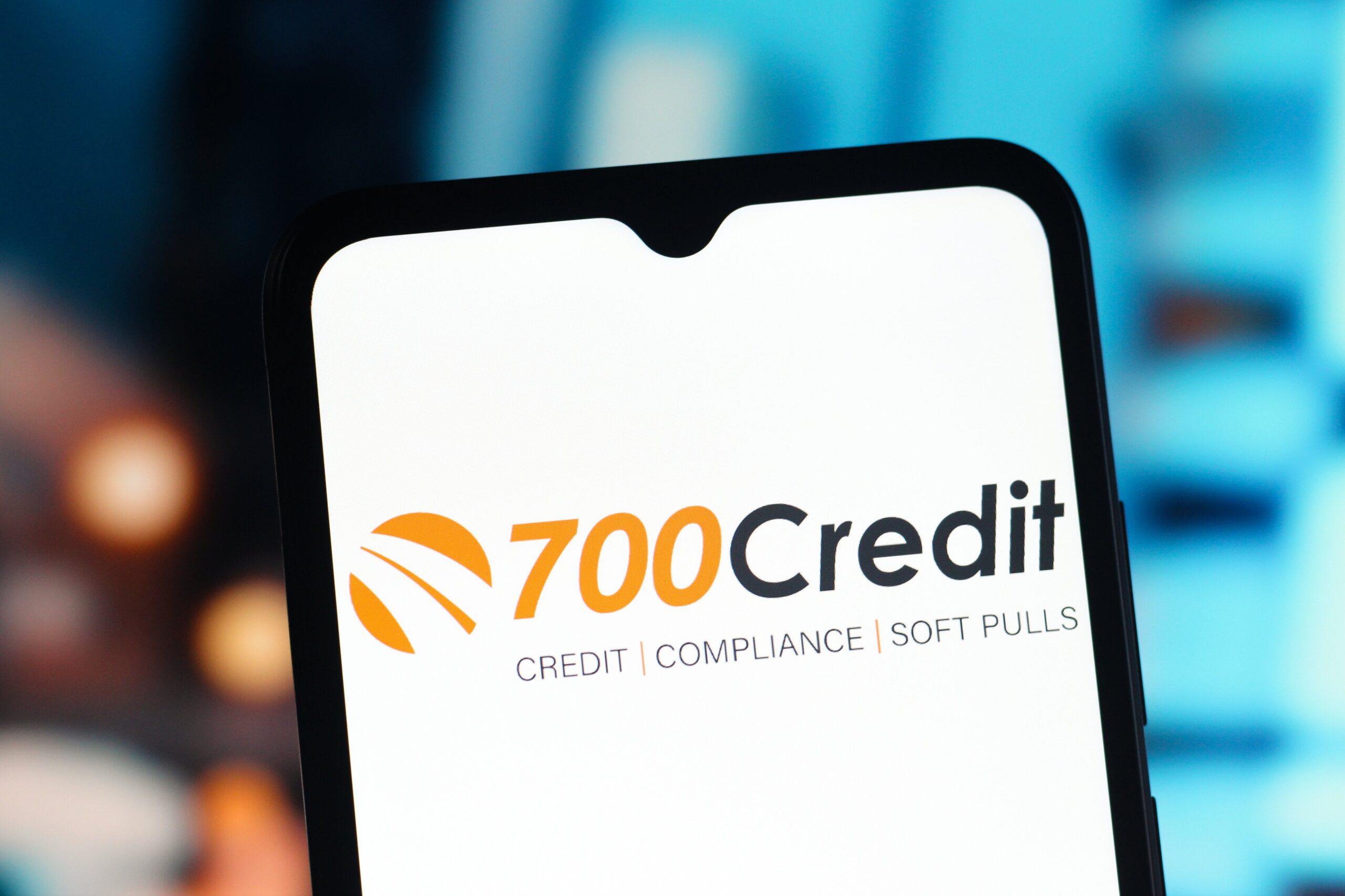 the 700credit logo on a phone