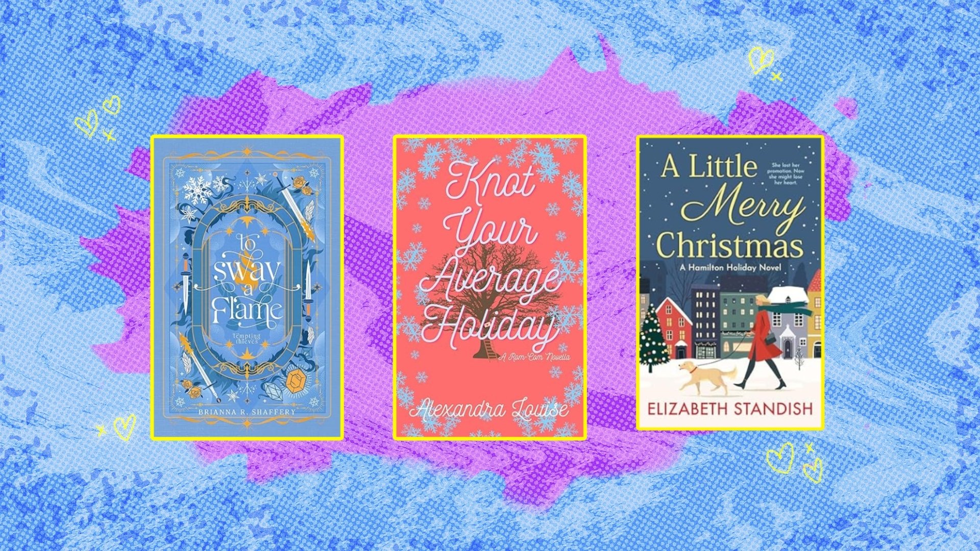 Book covers on Mashable background