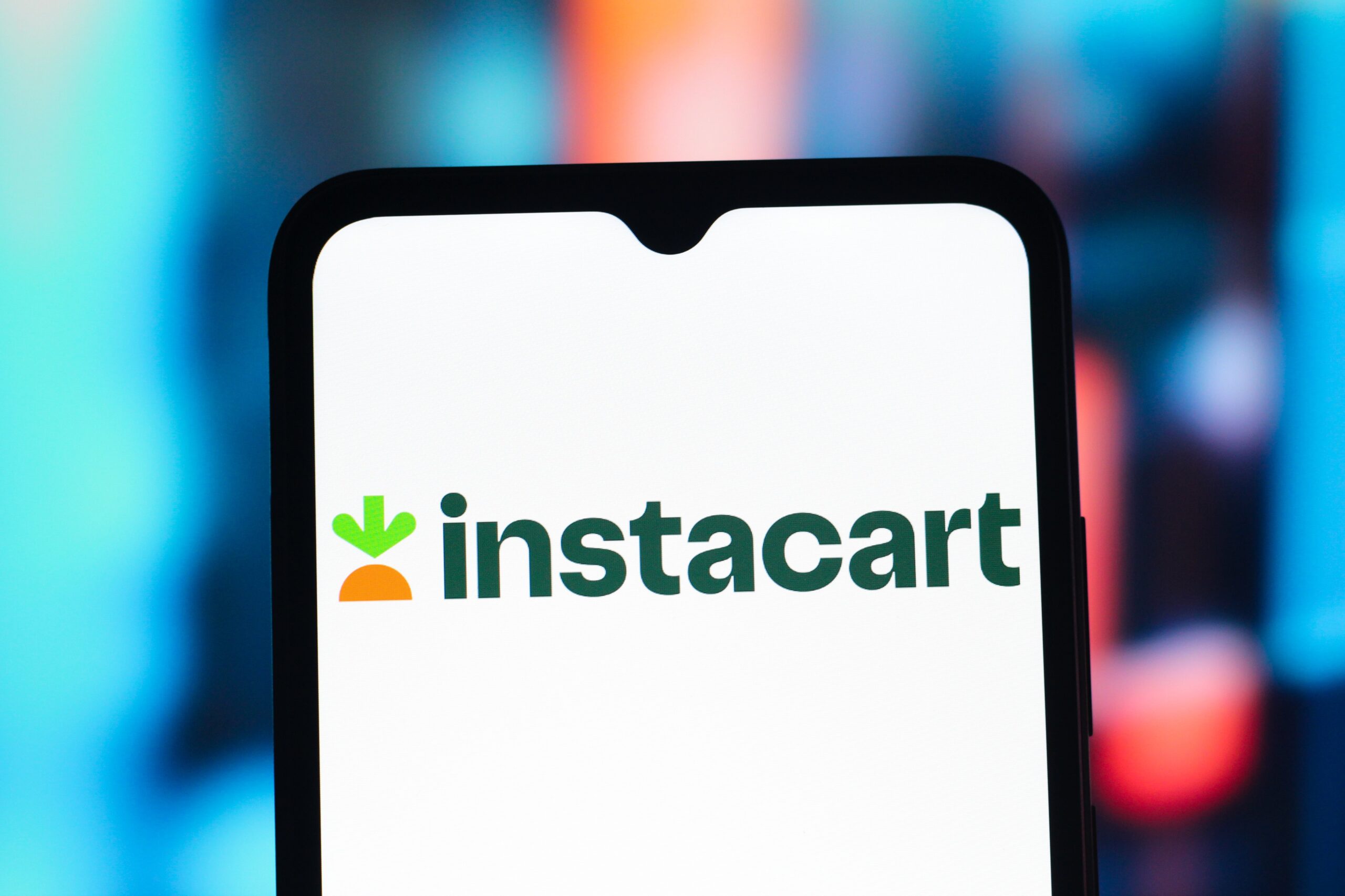 instacart logo on smartphone