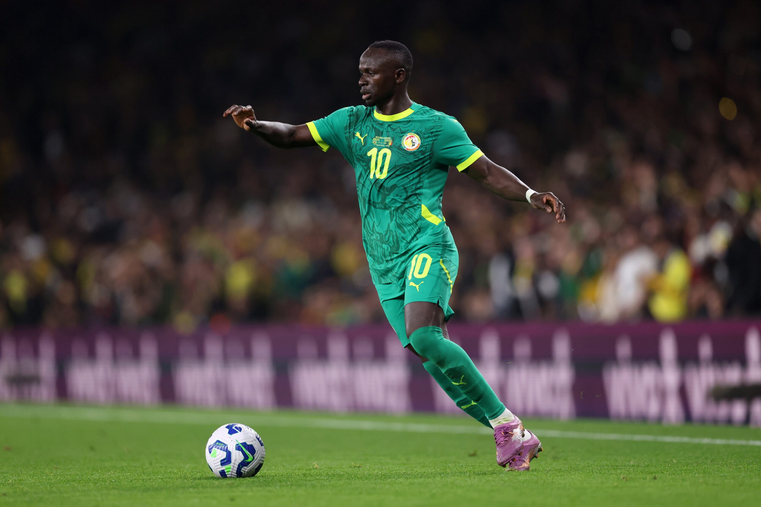 Sadio Mane on the ball for Senegal