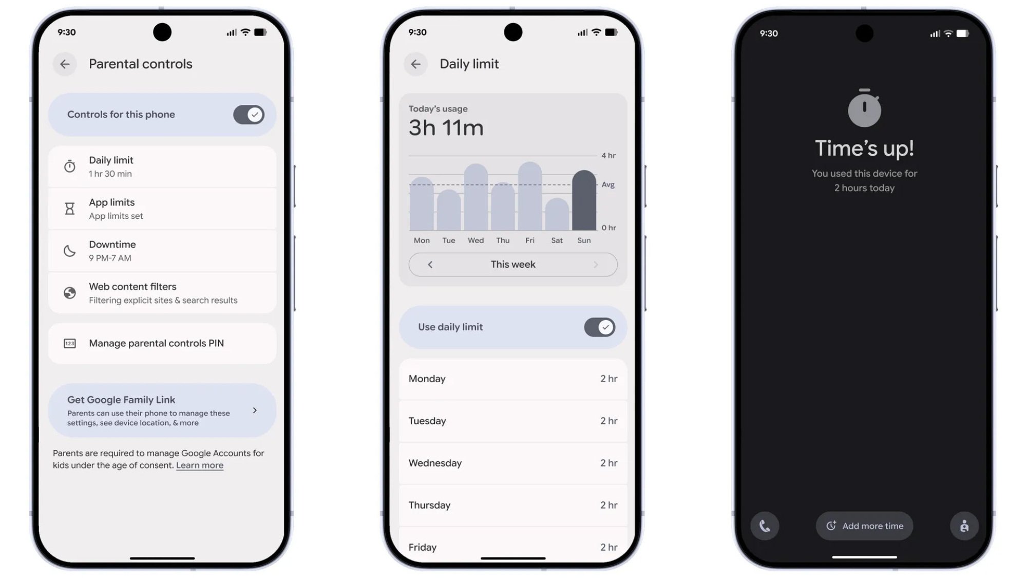 three pixel devices showing new android 16 features