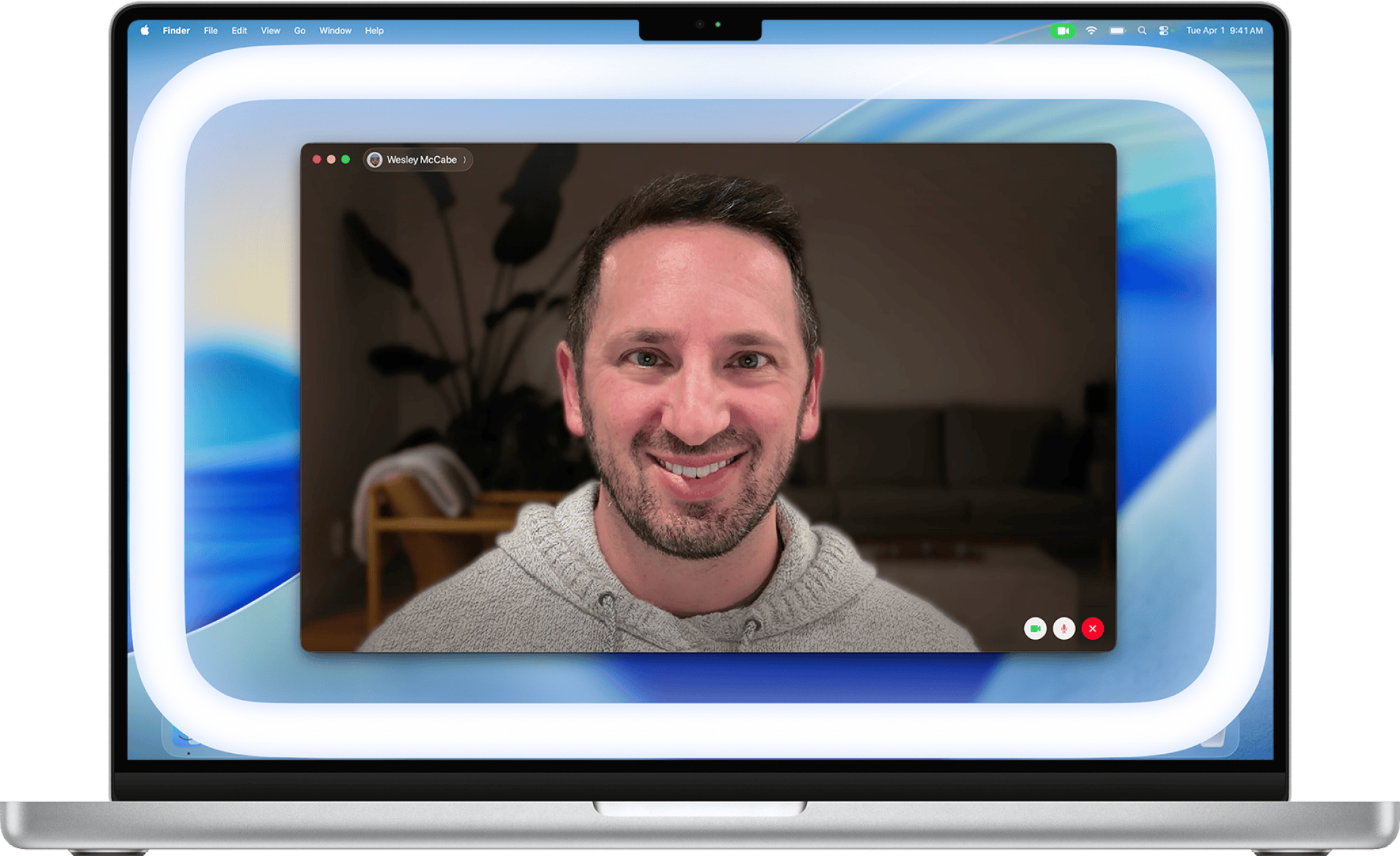 demonstration of edge light feature with macos 26.2