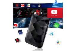Apple CarPlay & Android Auto Wireless Adapter with Streaming Service Support (2024 Edition)